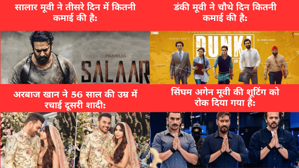 Bollywood Of 4 Big News In Hindi: